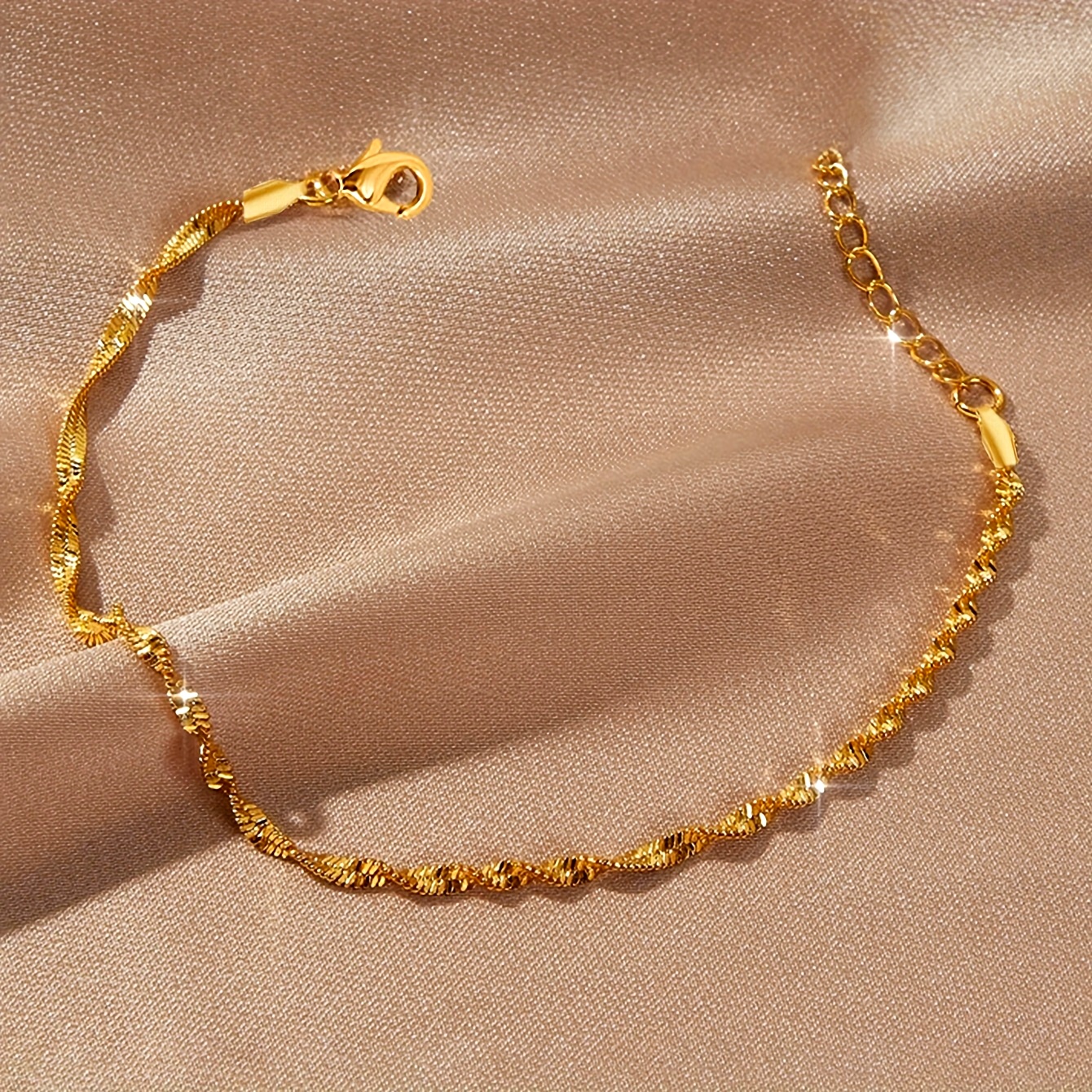 Nooxian Stainless Steel Water Chain Bracelet for Women